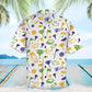 Summer Golf Hawaiian Shirt For Island Vacations, Resort Wear, And Relaxed Seasonal Style