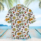 Summer Hippie Hawaiian Shirt For Summer Vacation, Beach Travel, And Casual Wear