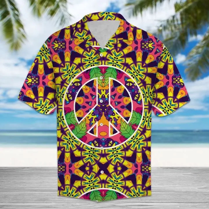 Summer Hippie Jungle Cats Hawaiian Shirt For Nature Fans, Resort Trips, And Comfortable Warm Weather Wear