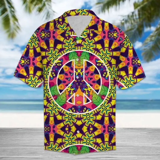 Summer Hippie Jungle Cats Hawaiian Shirt For Nature Fans, Resort Trips, And Comfortable Warm Weather Wear