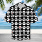 Spooky Summer Skeleton Character Hawaiian Shirt For Summer Vacation, Beach Travel, And Casual Wear