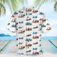Summer Lawn Mower Hawaiian Shirt For Island Vacations, Resort Wear, And Relaxed Seasonal Style