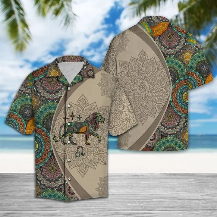 Summer Leo Horoscope Hawaiian Shirt For Resort Trips, Coastal Parties, And Warm Weather Style