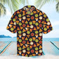 Summer Nachos Hawaiian Shirt For Summer Vacation, Beach Travel, And Casual Wear