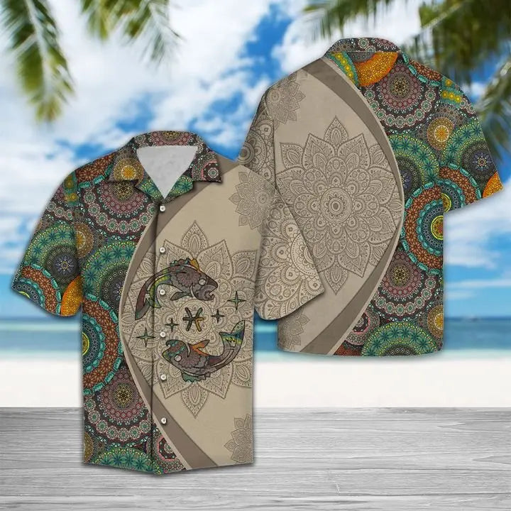 Summer Pisces Horoscope Hawaiian Shirt For Island Getaways, Outdoor Gatherings, And Comfortable Summer Wear