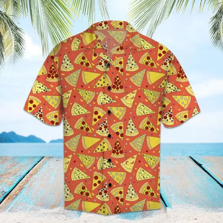 Summer Pizza Hawaiian Shirt For Island Getaways, Outdoor Gatherings, And Comfortable Summer Wear