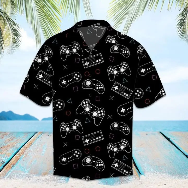 Summer Video Game Controller Hawaiian Shirt For Beach Days, Coastal Adventures, And Thoughtful Gift Giving