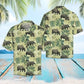 Summer Rhino Hawaiian Shirt For Summer Vacation, Beach Travel, And Casual Wear