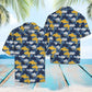 Summer Shark Hawaiian Shirt For Coastal Travel, Casual Events, And Comfortable Summer Wear