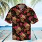 Summer Skull Hawaiian Shirt For Tropical Holidays, Outdoor Gatherings, And Everyday Comfort