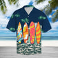 Summer Surfboard Hawaiian Shirt For Island Vacations, Resort Wear, And Relaxed Seasonal Style