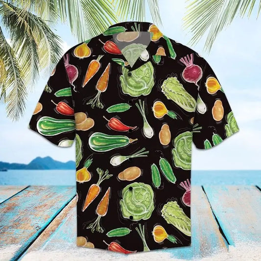 Summer Vegan Hawaiian Shirt For Coastal Travel, Casual Events, And Comfortable Summer Wear