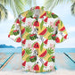 Summer Watermelon Hawaiian Shirt For Resort Trips, Coastal Parties, And Warm Weather Style