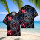American Patriotism Hawaiian Shirt For Summer Vacation, Beach Travel, And Casual Wear
