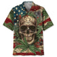 American Skull Hawaiian Shirt For Summer Gathering And Easygoing Fashion