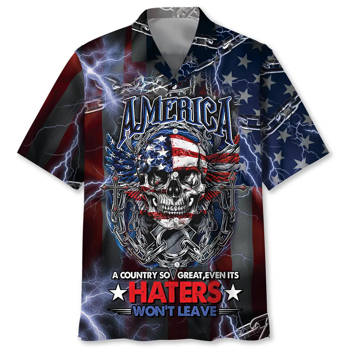 American Country Hawaiian Shirt For Heritage Inspired Events, Beach Travel, And Thoughtful Gifting