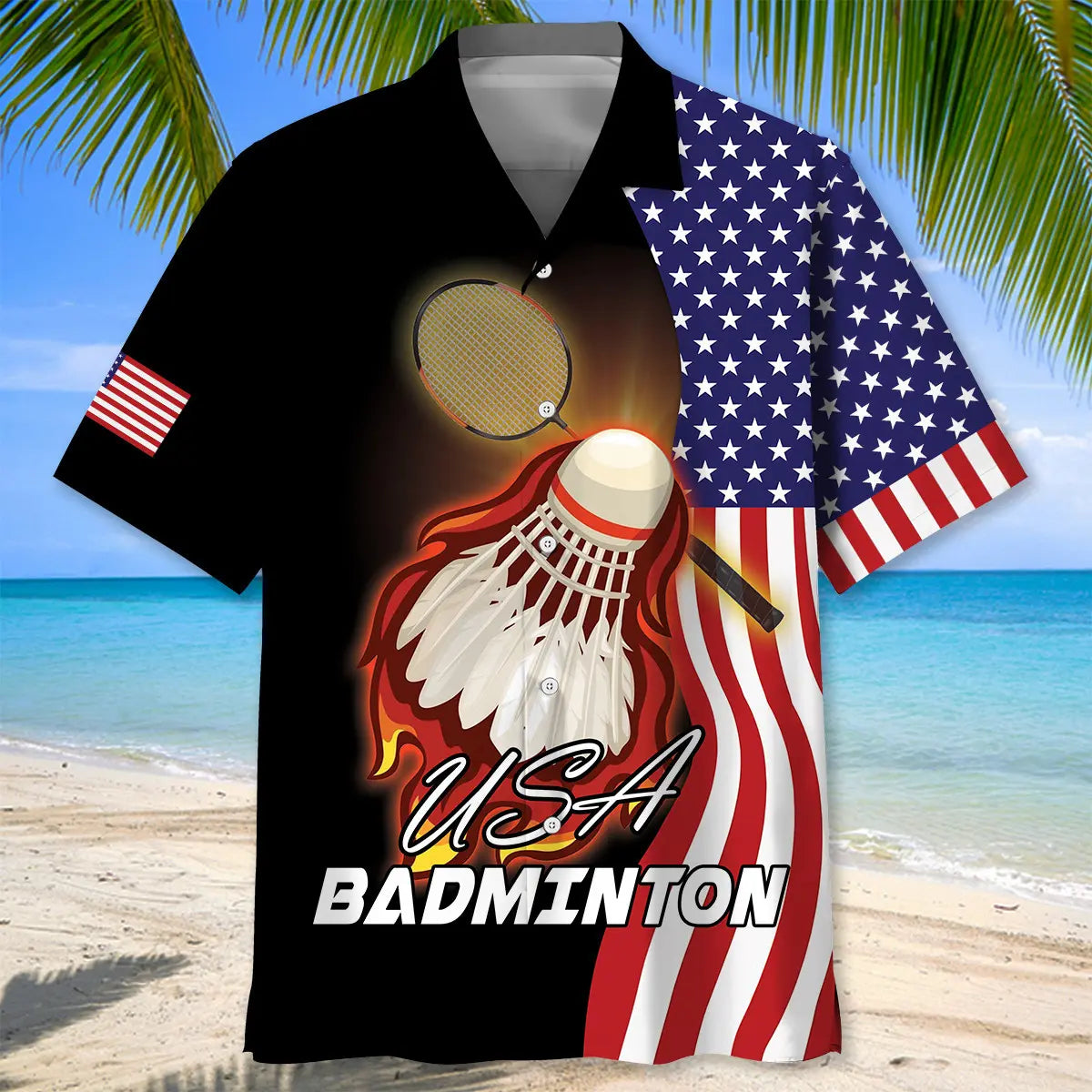 American Badminton Hawaiian Shirt For Heritage Inspired Events, Beach Travel, And Thoughtful Gifting