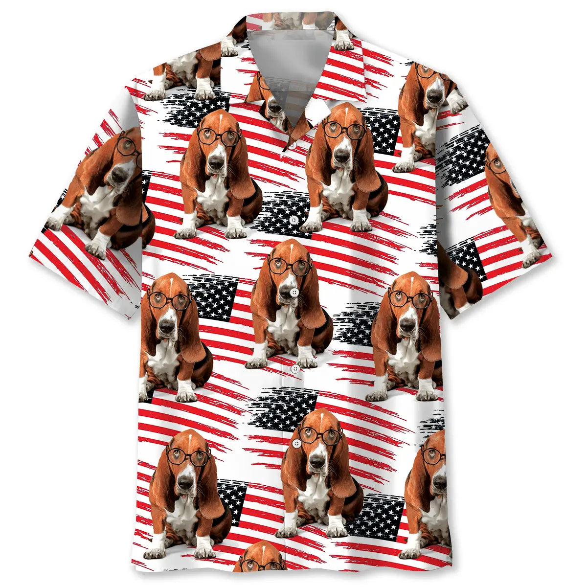 American Basset Hound Hawaiian Shirt For Coastal Travel, Casual Events, And Comfortable Summer Wear