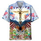 American Easter Hawaiian Shirt For Island Vacations, Resort Wear, And Relaxed Seasonal Style