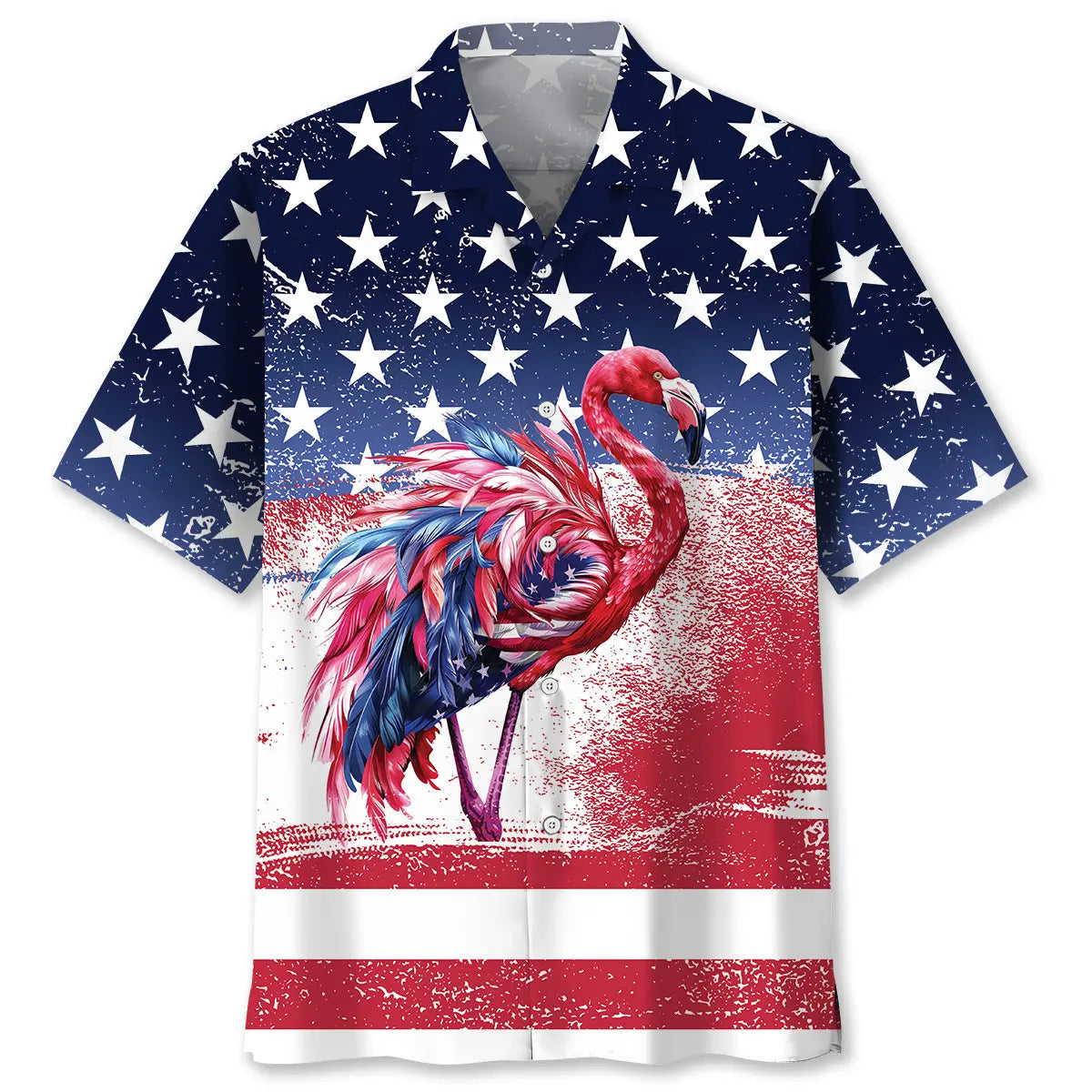 American Flamingo Hawaiian Shirt For Beach Days, Summer Outings, And Thoughtful Gift Giving