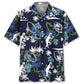 American Football Blue Nature Hawaiian Shirt For Beachside Event And Coastal Casual Wear