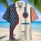 American Guitar Hawaiian Shirt For Island Vacations, Resort Wear, And Relaxed Seasonal Style