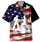 American Karate Hawaiian Shirt For Island Vacations, Resort Wear, And Relaxed Seasonal Style