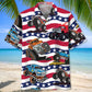 American Monster Truck Hawaiian Shirt For Island Adventure, Cruise Journey, And Outdoor Comfort