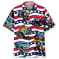 American Monster Truck Hawaiian Shirt For Warm Weather Outing And Coastal Style