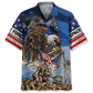 American Veteran Pride Hawaiian Shirt For Outdoor Event And Travel Ready Style