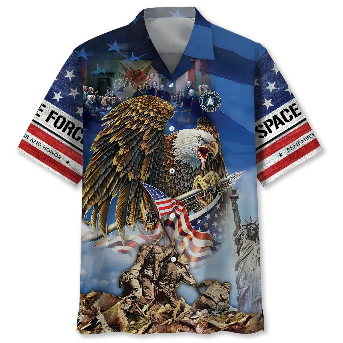 American Veteran Pride Hawaiian Shirt For Outdoor Event And Travel Ready Style