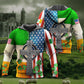 Irish American Flag Celtic Cross Hoodie For Church Events Travel Days And Comfortable Daily Style