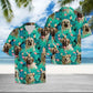 Tropical Summer Anatolian Shepherd Dog Hawaiian Shirt For Coastal Travel, Casual Events, And Comfortable Summer Wear