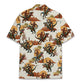 Island Bigfoot Riding Dinosaur Cowboy Aloha Hawaiian Shirt For Summer Vacation, Beach Travel, And Casual Wear