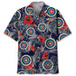 Tropical Archery Hawaiian Shirt For Summer Vacation, Beach Travel, And Casual Wear