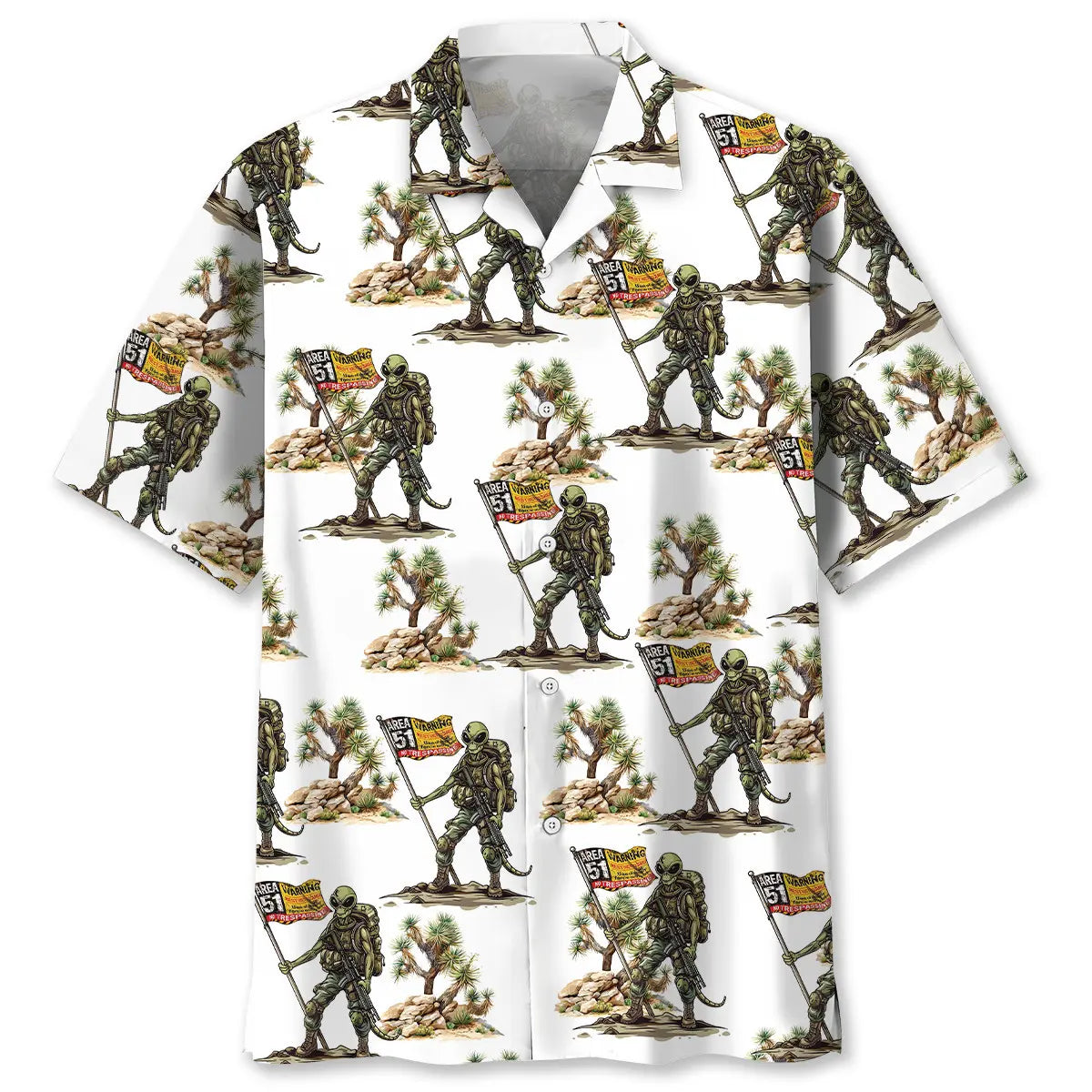 Desert UFO Mystery Hawaiian Shirt For Tropical Holidays, Outdoor Gatherings, And Everyday Comfort