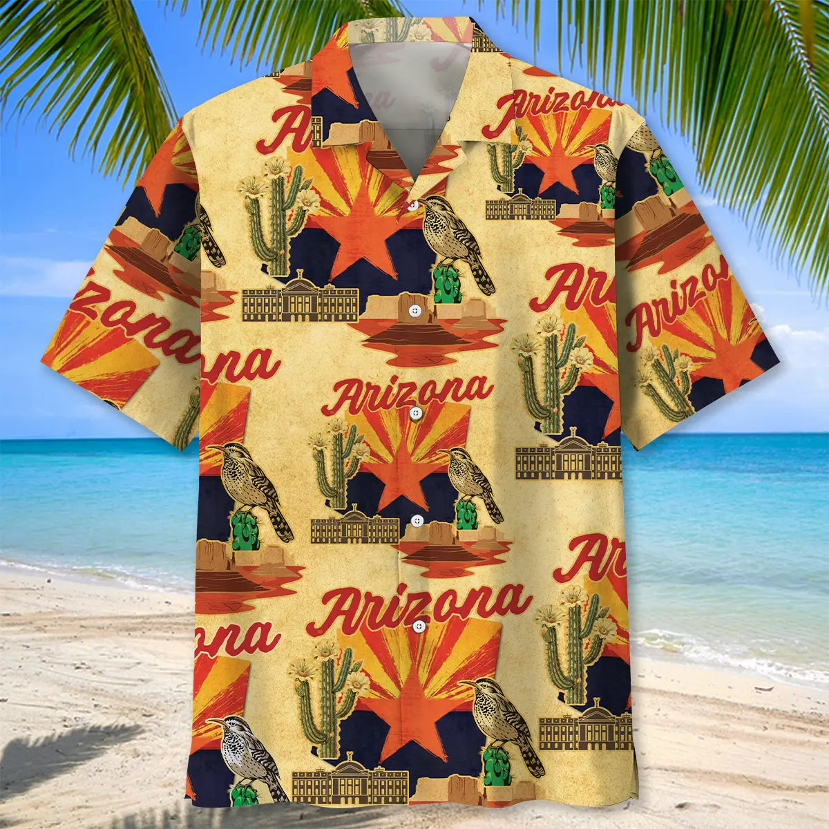 Arizona Proud Desert Hawaiian Shirt For Summer Gathering And Memorable Gifting