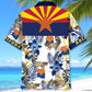 Arizona Proud Hawaiian Shirt For Beach Party, Island Adventure, And Warm Weather Fashion