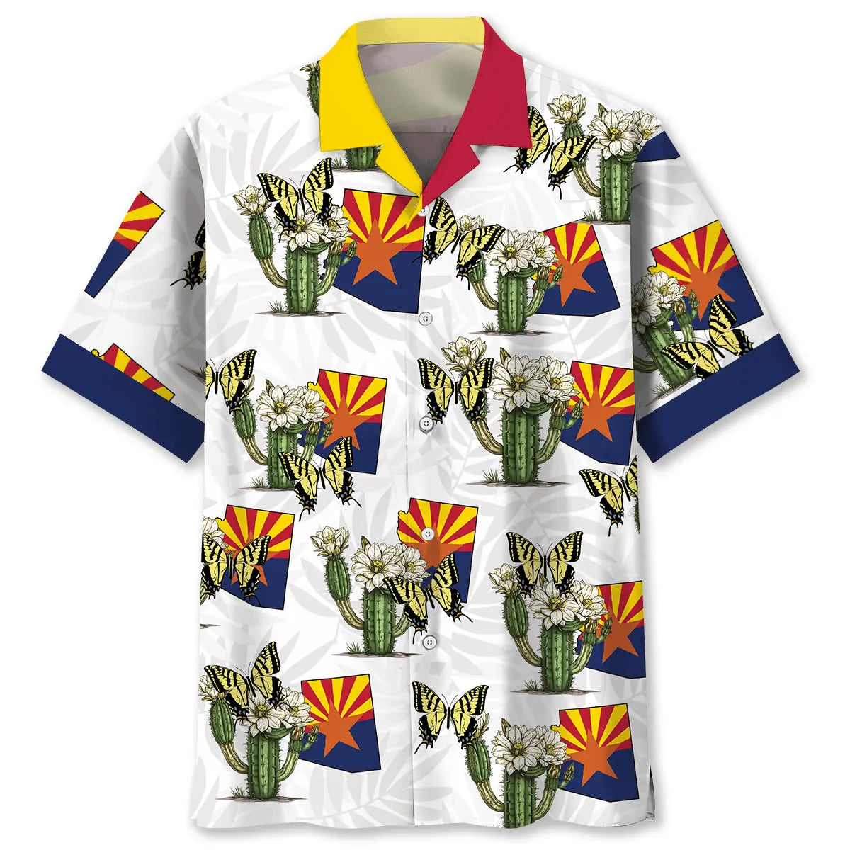 Arizona State Flag Proud Hawaiian Shirt For Cruise Journey And Everyday Comfort