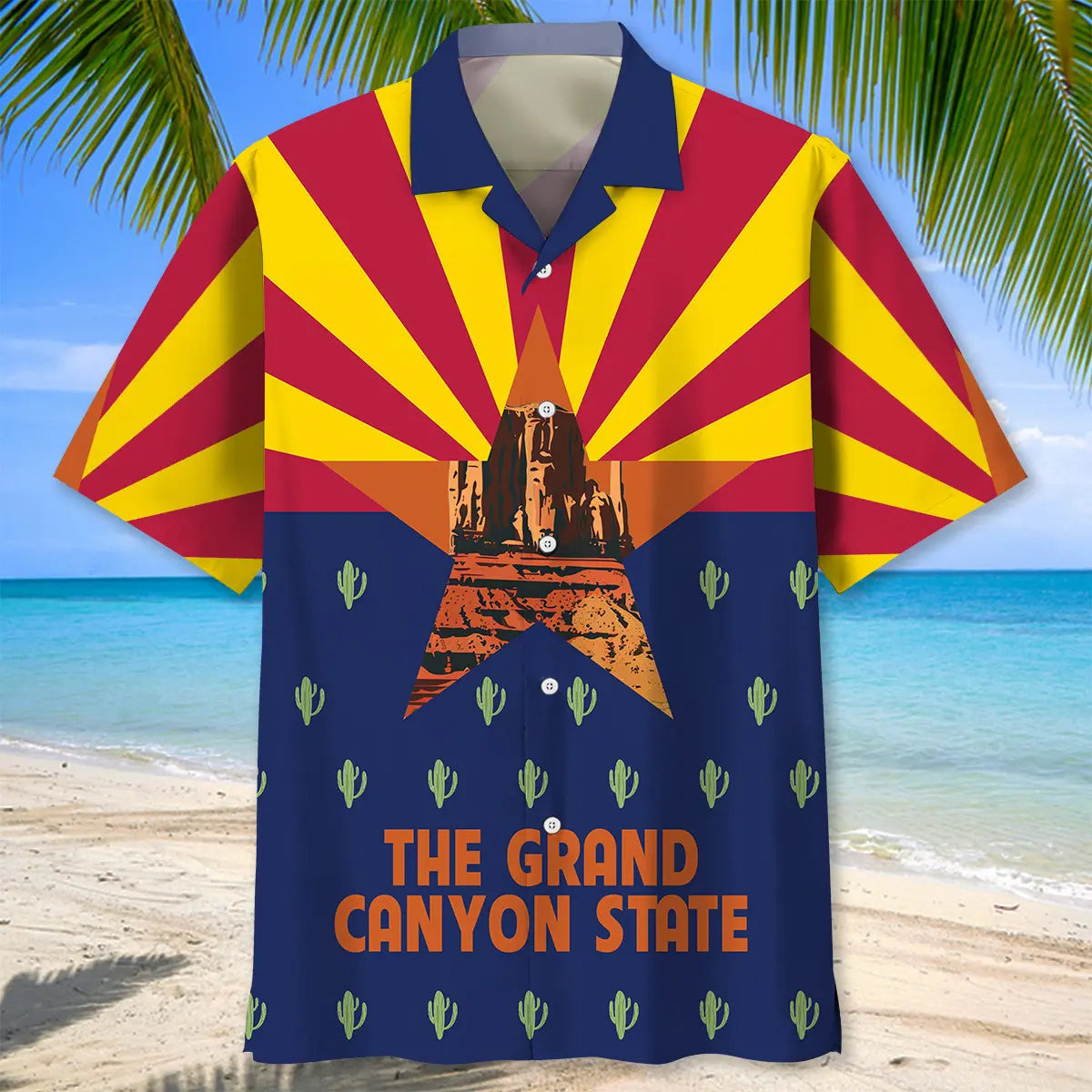 Arizona The Canyon State Hawaiian Shirt For Coastal Festival And Seasonal Wardrobe