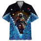Astronaut Creative Pattern Hawaiian Shirt For Island Vacations, Resort Wear, And Relaxed Seasonal Style