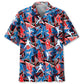 Australian Abstract Football Rules Sporty Pattern Hawaiian Shirt For Summer Vacation, Beach Travel, And Casual Wear