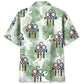 Tropical Bold HVAC Technician Hawaiian Shirt For Summer Vacation, Beach Travel, And Casual Wear