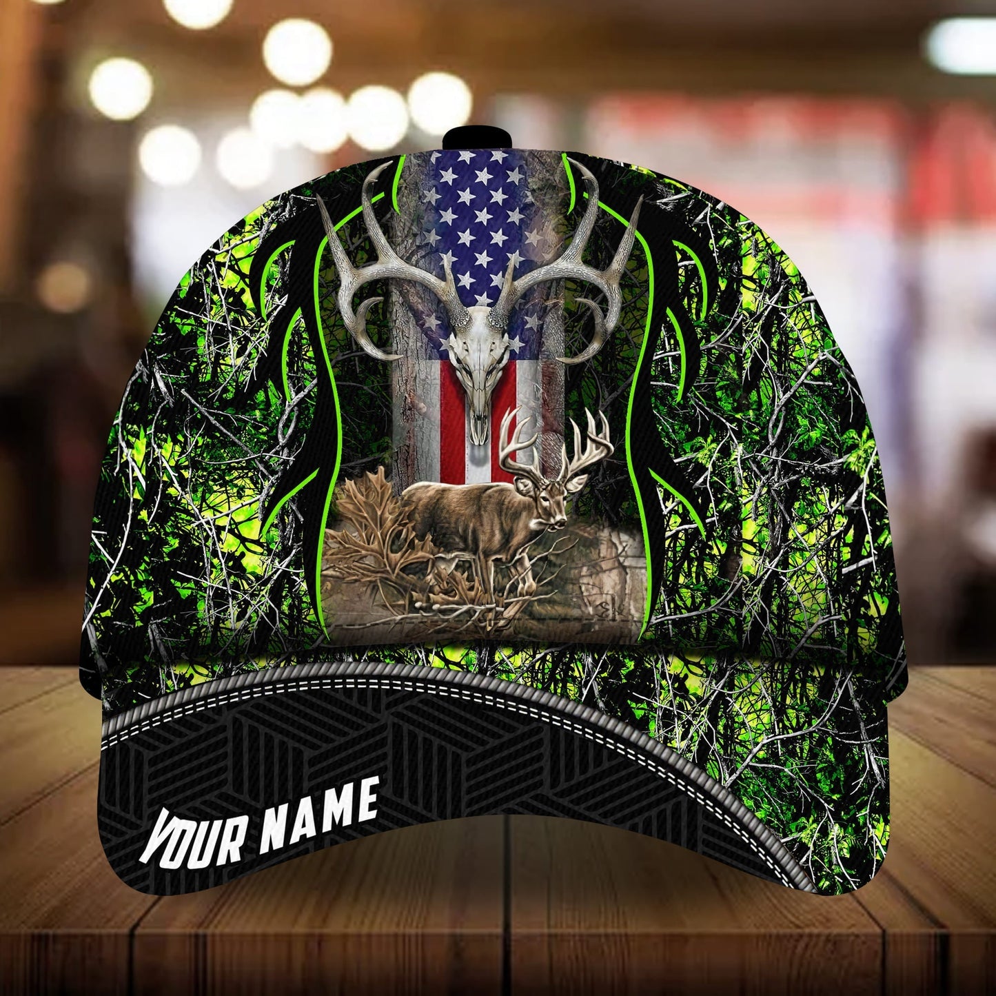 Awesome Deerhorn Hunting Personalized Classic Cap For Holiday Trips Daily Outfits And Thoughtful Gifting