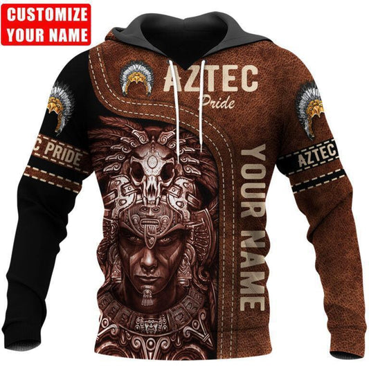 Personalized Aztec Pride Hoodie For Community Pride Outdoor Activities And Relaxed Styling