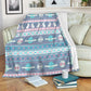 Easter Bunny Egg Pattern Flannel Blanket For Cozy Bedroom Sofa Decor