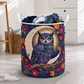Floral Owl And Crescent Moon Laundry Basket For Laundry Room Bathroom Bedroom Nursery And Everyday Home Organization