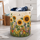 Sunflower And Wildflower Garden Laundry Basket For Laundry Room Bathroom Bedroom Nursery And Everyday Home Organization