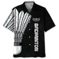 Badminton Creative Pattern Hawaiian Shirt For Summer Vacation, Beach Travel, And Casual Wear