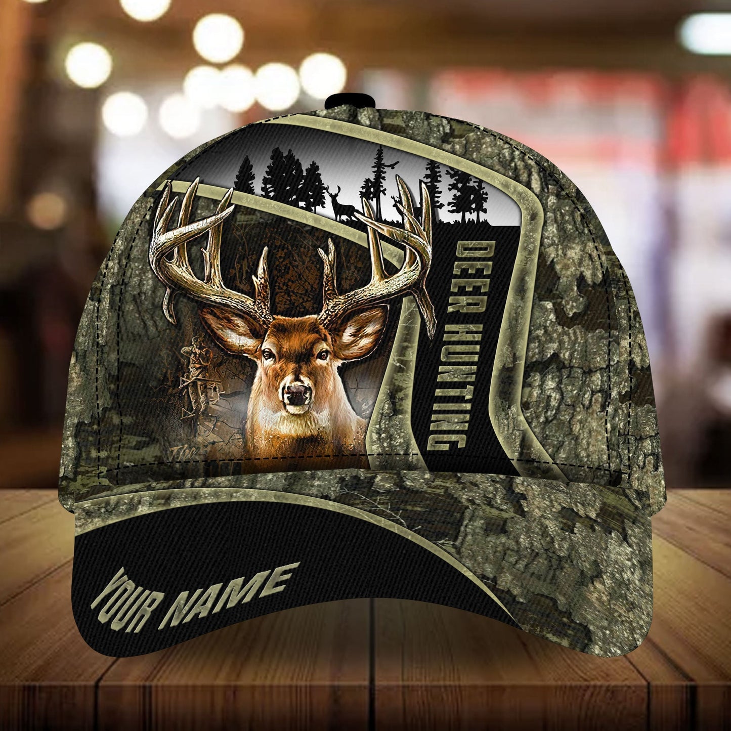 Special Deer Hunting Pattern Personalized Classic Cap For Seasonal Events Outdoor Trips And Everyday Comfort
